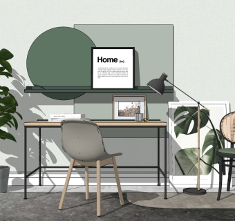 现代家居书房办公室书桌