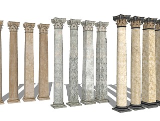 欧式罗马柱建筑构件