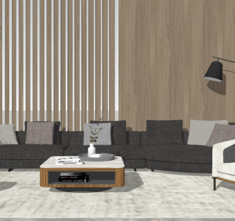 现代家居客厅 客厅沙发茶几组合