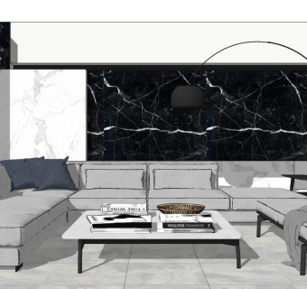 现代家居客厅 客厅沙发茶几组合