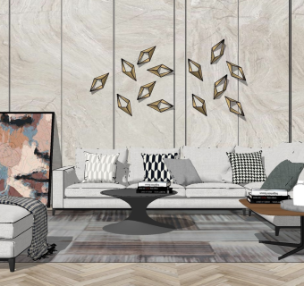 现代家居客厅 客厅沙发茶几组合