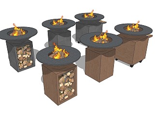 现代壁炉烤炉