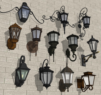 欧式庭院壁灯 户外花园灯