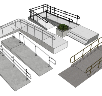 现代无障碍过道