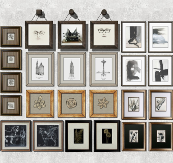 现代装饰画 墙饰 壁画挂画 照片墙