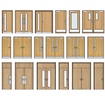 现代教室门 木门 卧室门 办公室门 双开门 单开门 消防门