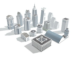 城市建筑体 商业综合体