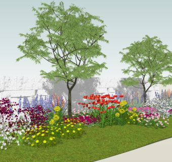 植物花园景观 公园 庭院花草 灌木盆栽