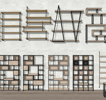 现代装饰架 置物架书架 储物架 隔断柜架