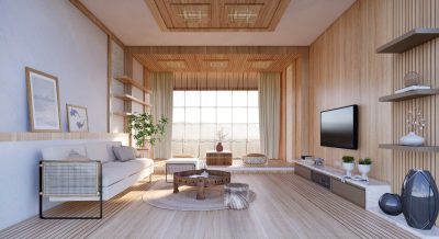 日式家居客厅 日式家具沙发茶几 日式软装摆件