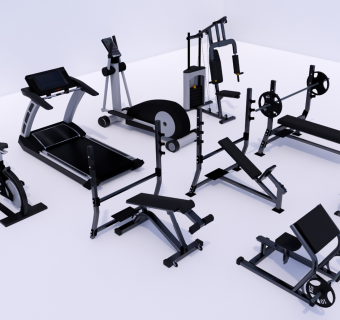 现代健身器材运动器材 健身房