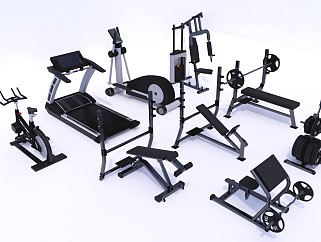 现代健身器材运动器材 健身房