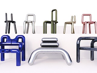 现代金属休闲椅凳 单椅