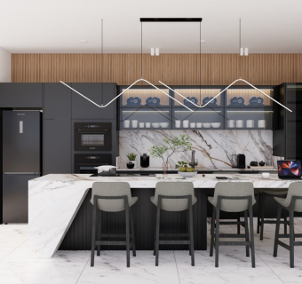 现代厨房餐厅家居餐厅 餐吧餐桌吧台