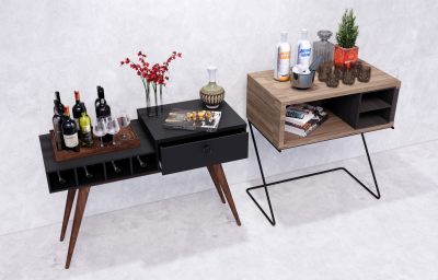 现代餐边柜酒柜酒架 玄关桌茶桌桌子