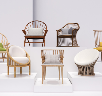 现代休闲单椅椅凳 单人沙发 木椅餐椅