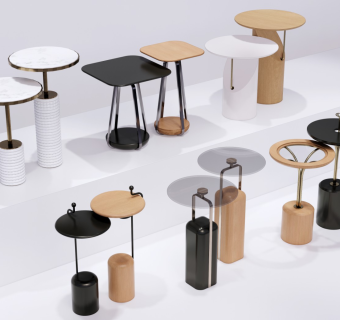 现代边几角几茶几小桌子