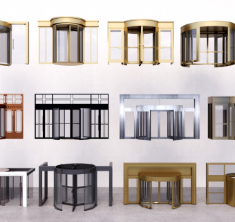 现代旋转门玻璃门商业门 酒店门办公门