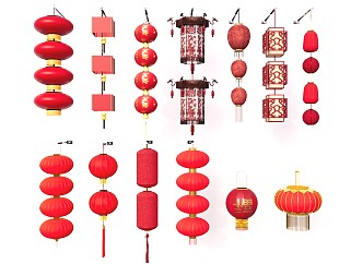 中式传统红灯笼