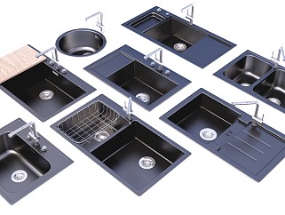 现代厨房水槽 洗菜盆洗手盆 嵌入式水槽