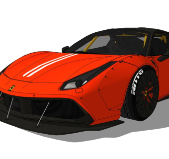 488GTB法拉利汽车精品模型