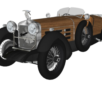 Hispano-Suiza老爷车汽车精品模型