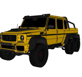 G6X6奔驰巴博斯汽车精品模型