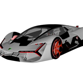 兰博基尼概念汽车精品模型