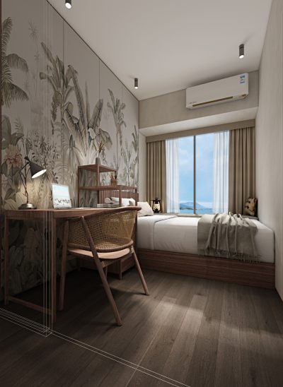 儿童房，小孩房，女儿房，亲子房，梳妆台，床，卧室，家居客房