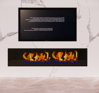 现代壁炉背景墙SU模型