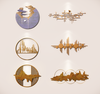 现代新中式墙饰挂件