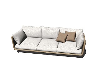 现代风格多人沙发SU模型