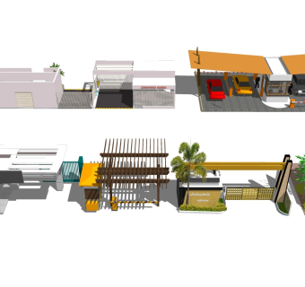 保安亭入口大门