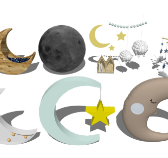 月亮摆件装饰