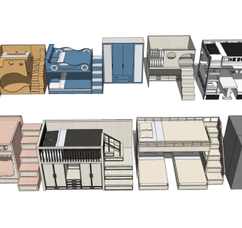 儿童床双层床上下铺