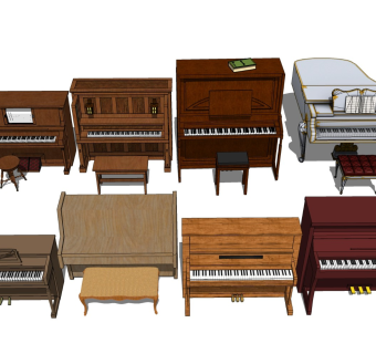 复古老式钢琴