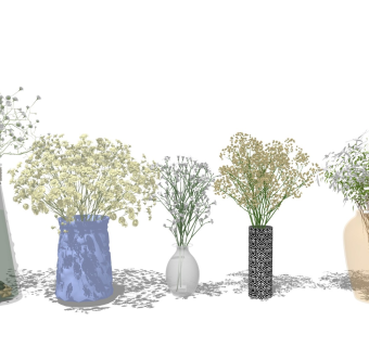 满天星 花瓶鲜花