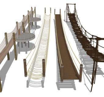 索道桥 吊桥 独木桥