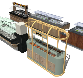 快餐推车 自助餐