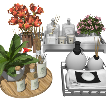 洗手台摆件装饰