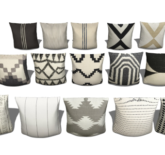 浅色花纹抱枕枕头