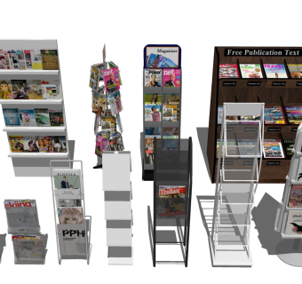 杂志铁架 收纳置物架