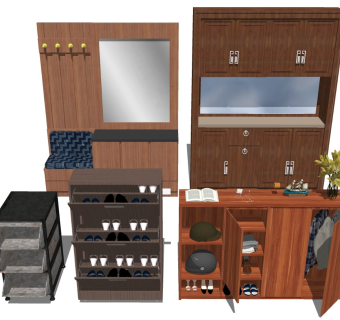 实木鞋柜 入户柜