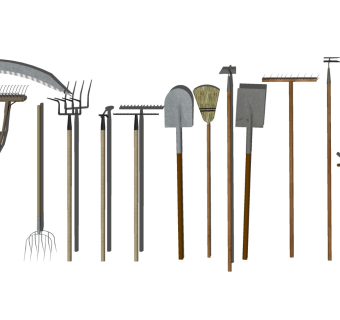 镰刀 钉耙 铁铲