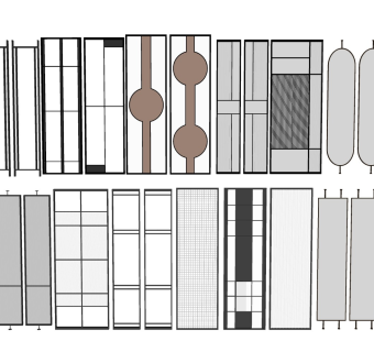 玻璃隔断 镂空屏风