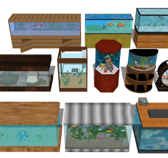 实木鱼缸 水族箱