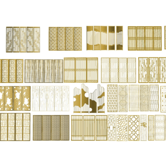 金属屏风 镂空隔断
