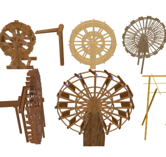 实木风车