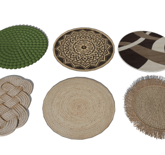 卧室客厅圆形地毯