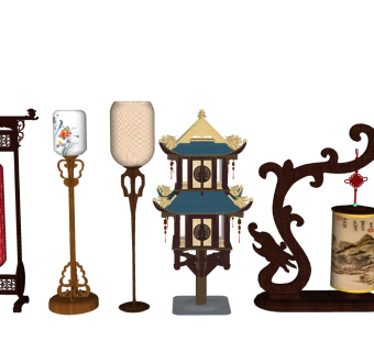 中式台灯 景观照明灯